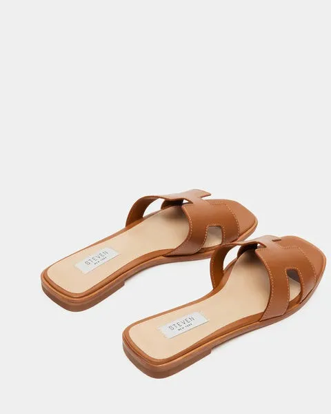 WomenKids039 HADYN COGNAC LEATHER Cognac Leather Steve Madden Sandals