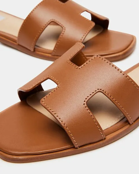 WomenKids039 HADYN COGNAC LEATHER Cognac Leather Steve Madden Sandals