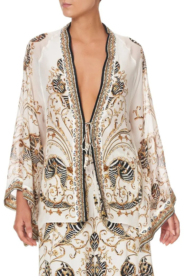 Women Kimonos Camilla Kimono Layer With Tie Night Waiting For Day