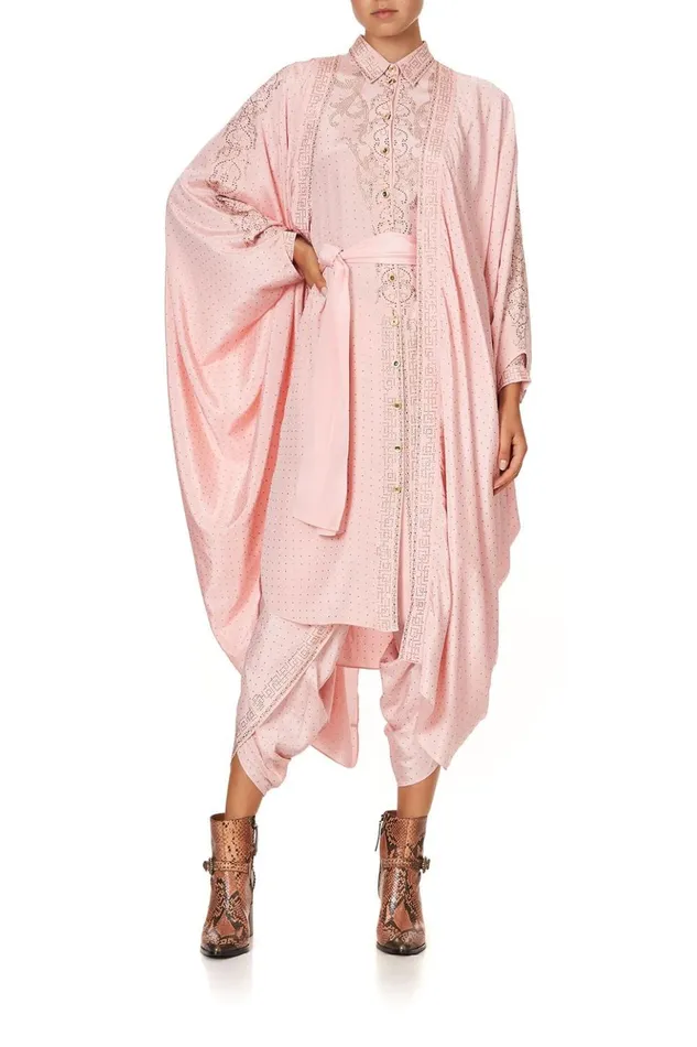 Women Kimonos Camilla Layer With Centre Back Panel Luxe Pink