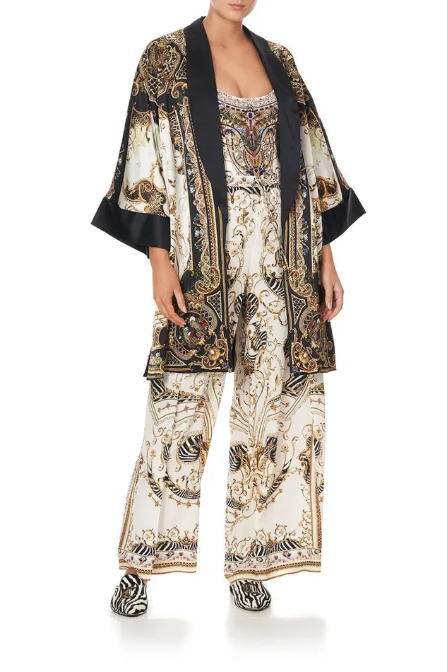 Women Kimonos Camilla Robe With Narrow Collar Studio 54