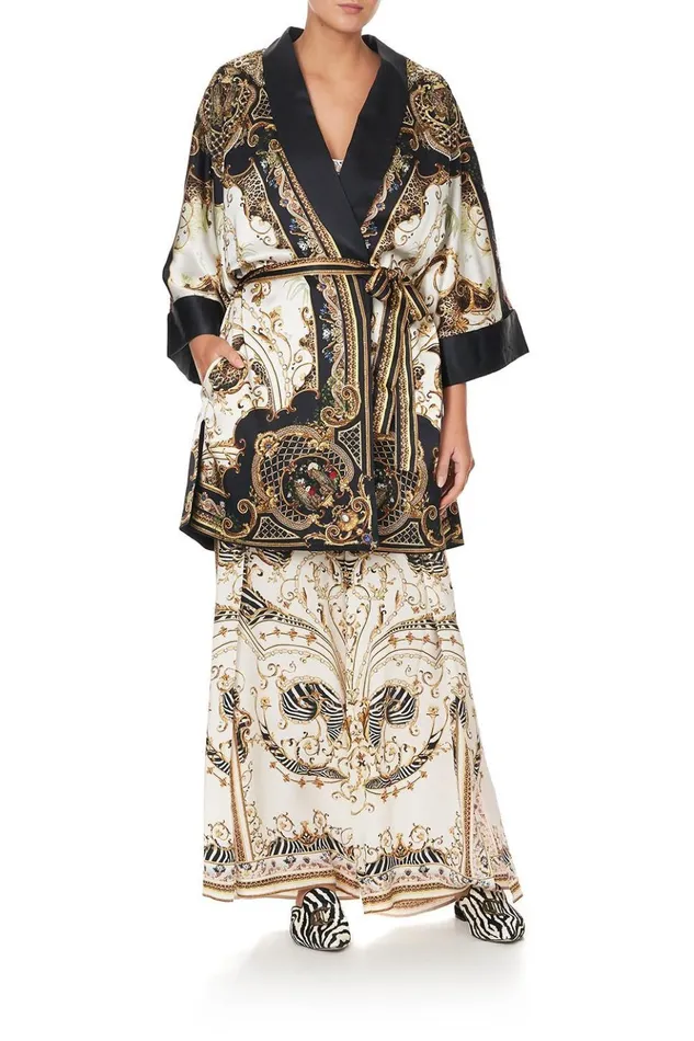 Women Kimonos Camilla Robe With Narrow Collar Studio 54