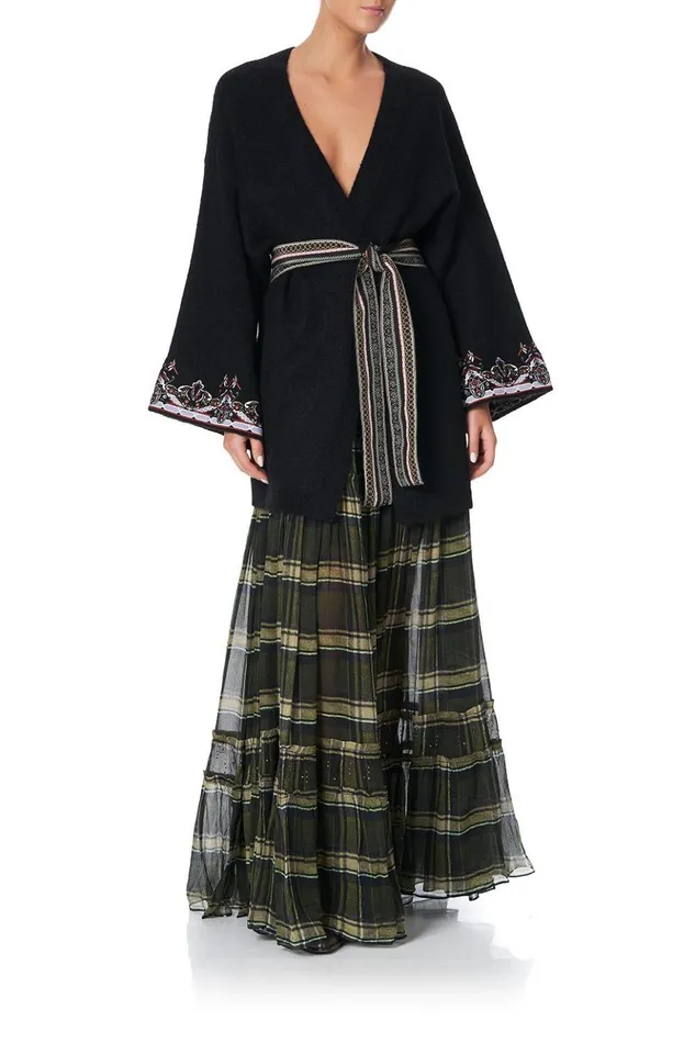 Women Knitwear Camilla Kimono Sleeve Wrap Knit Botanical Chronicles