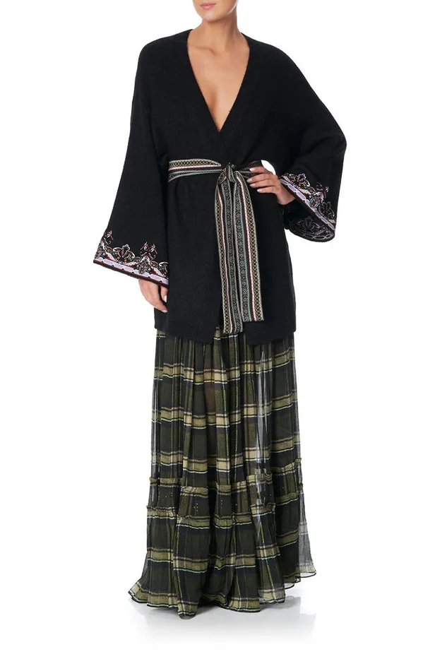 Women Knitwear Camilla Kimono Sleeve Wrap Knit Botanical Chronicles