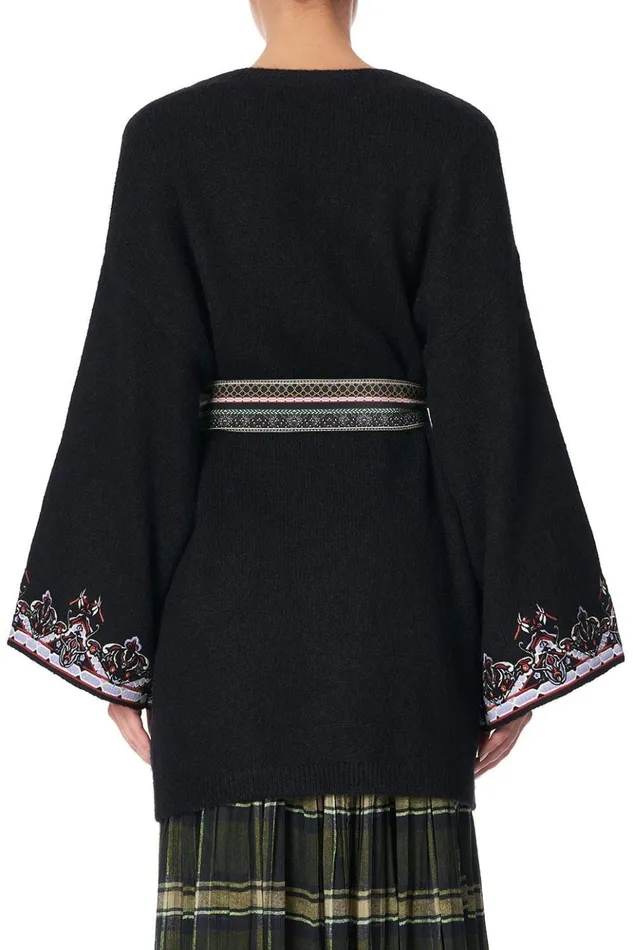Women Knitwear Camilla Kimono Sleeve Wrap Knit Botanical Chronicles