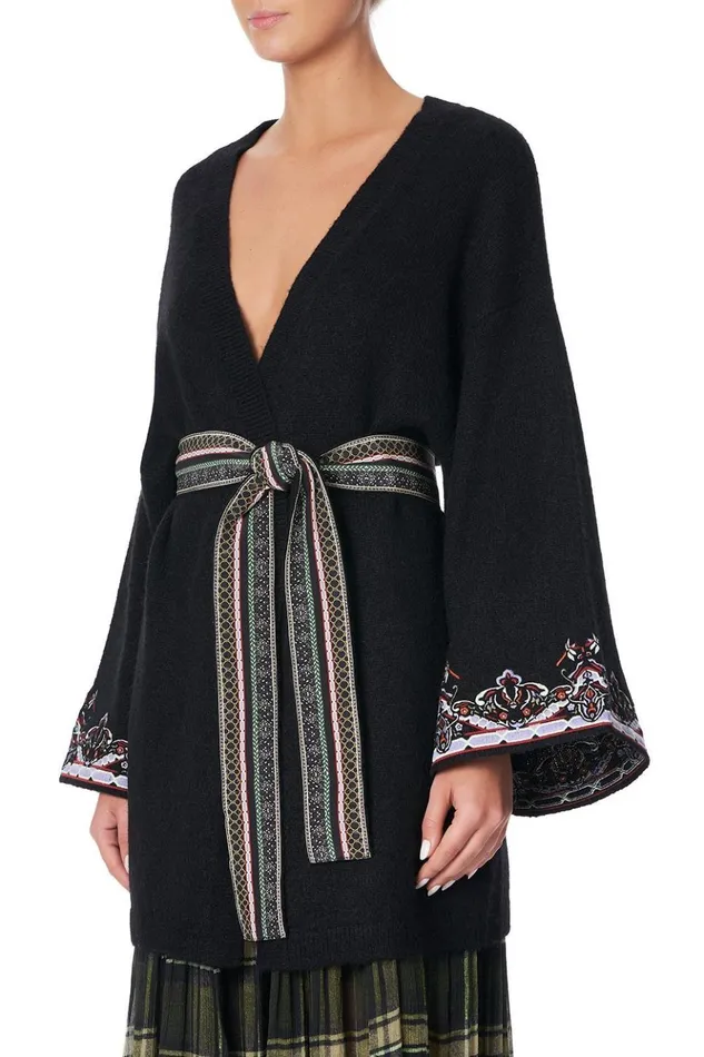 Women Knitwear Camilla Kimono Sleeve Wrap Knit Botanical Chronicles