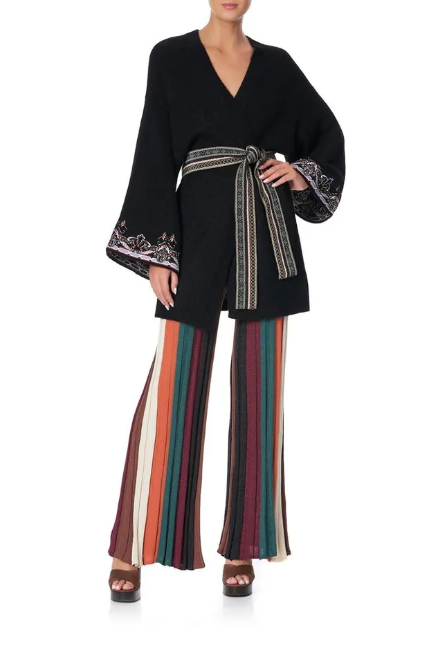 Women Knitwear Camilla Kimono Sleeve Wrap Knit Botanical Chronicles