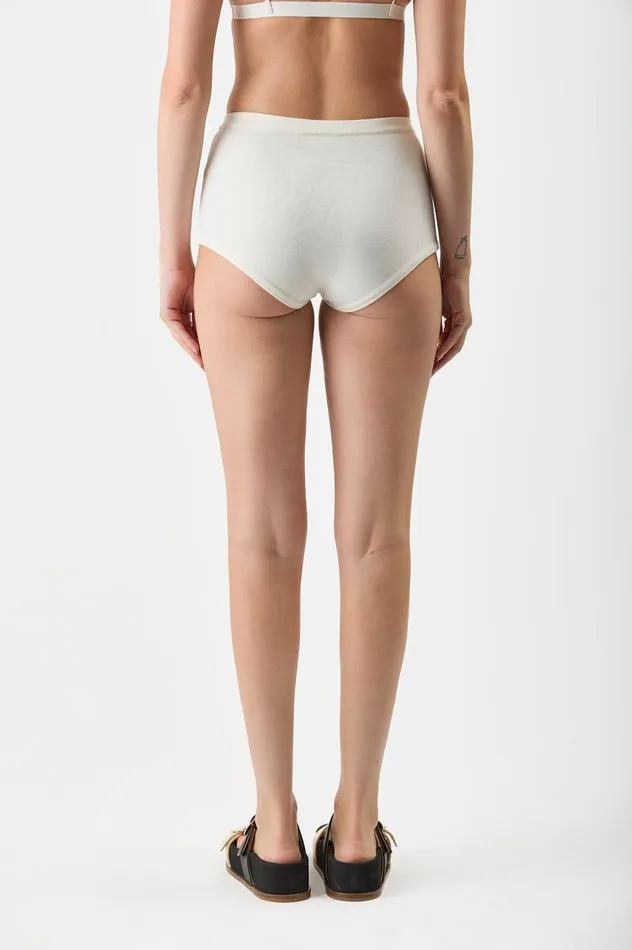 Women Knitwear Gabriela Hearst Aris Knit Short In Ivory Merino Wool