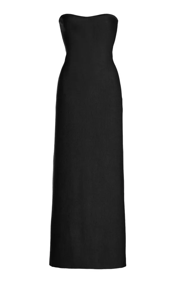 Women Knitwear Gabriela Hearst Calderon Knit Dress In Black Merino Wool Cashmere