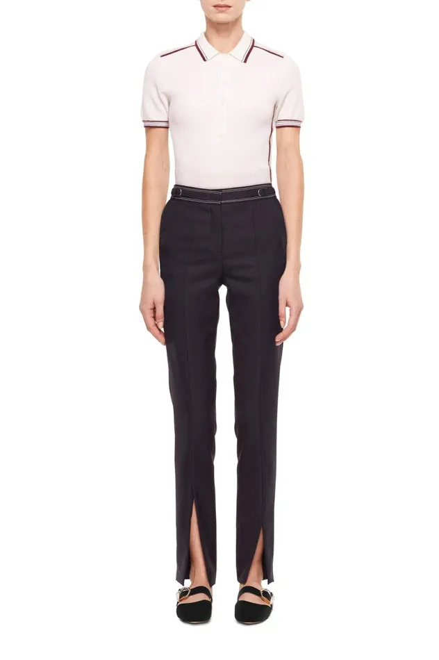 Women Knitwear Gabriela Hearst Duke Polo TShirt In Cashmere