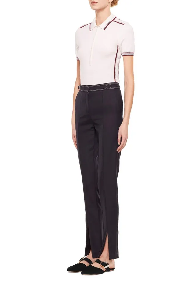 Women Knitwear Gabriela Hearst Duke Polo TShirt In Cashmere