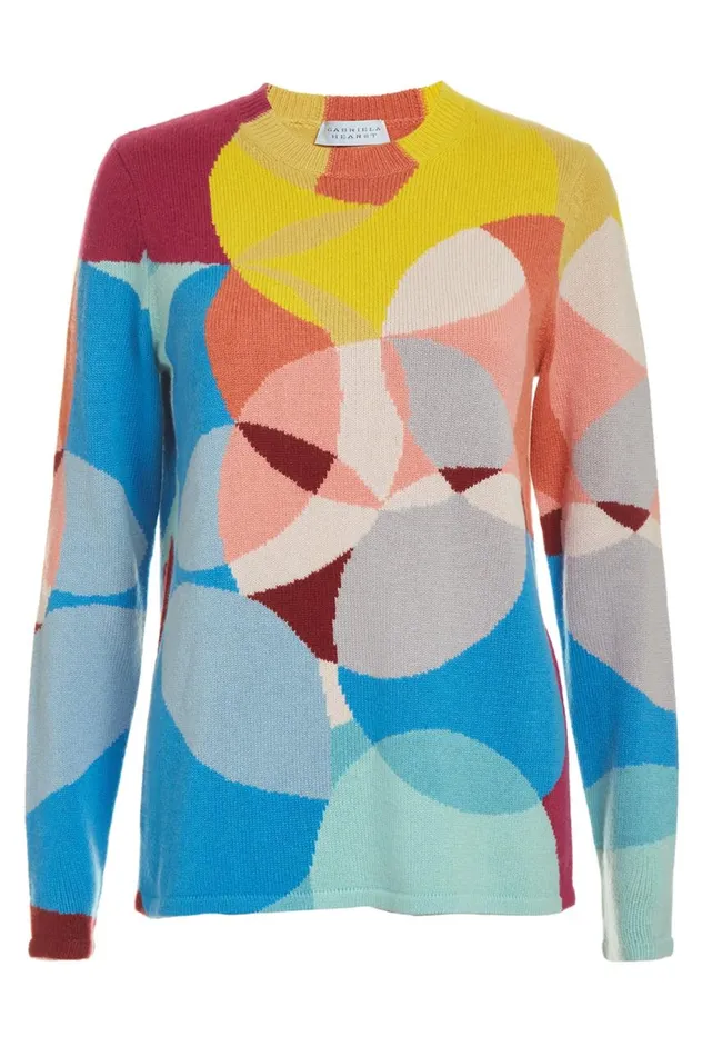 Women Knitwear Gabriela Hearst Muscovite Knit Sweater In Multi Cashmere