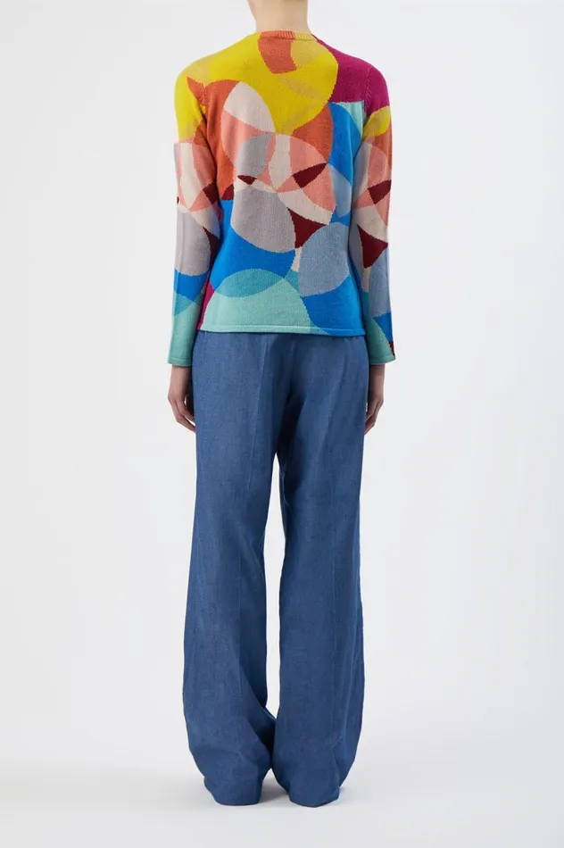 Women Knitwear Gabriela Hearst Muscovite Knit Sweater In Multi Cashmere