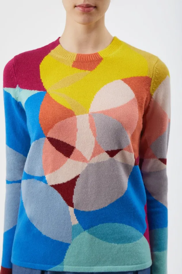 Women Knitwear Gabriela Hearst Muscovite Knit Sweater In Multi Cashmere
