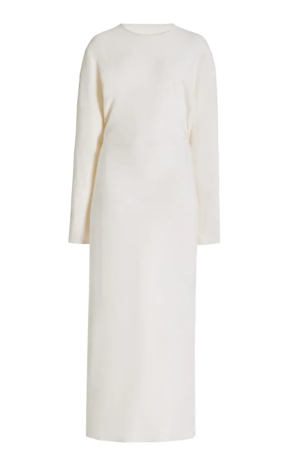 Women Knitwear Gabriela Hearst Semaine Knit Dress In Ivory Silk Cashmere