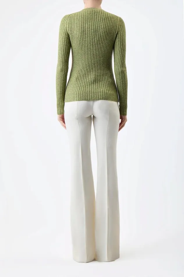 Women Knitwear Gabriela Hearst Willow Knit Sweater In Green Multi Cashmere Silk