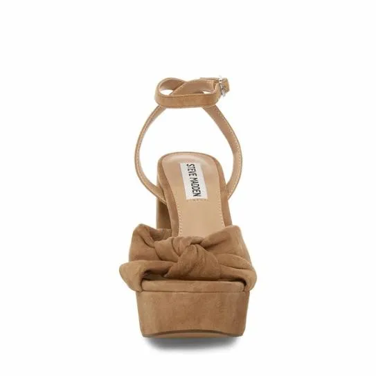 Women LALA TAN SUEDE Tan Suede Steve Madden Heels