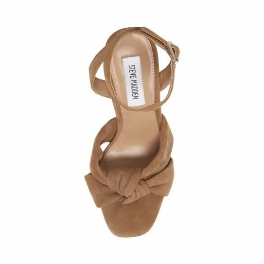 Women LALA TAN SUEDE Tan Suede Steve Madden Heels