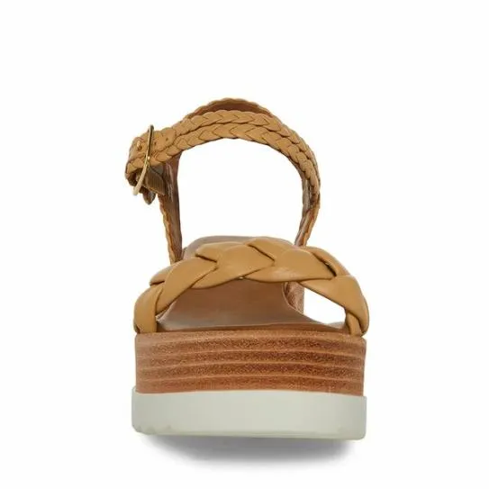 Women LARSEN TAN LEATHER Tan Leather Steve Madden Sandals Women LARSEN TAN LEATHER Tan Leather Steve Madden Sandals