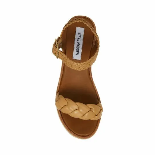 Women LARSEN TAN LEATHER Tan Leather Steve Madden Sandals Women LARSEN TAN LEATHER Tan Leather Steve Madden Sandals