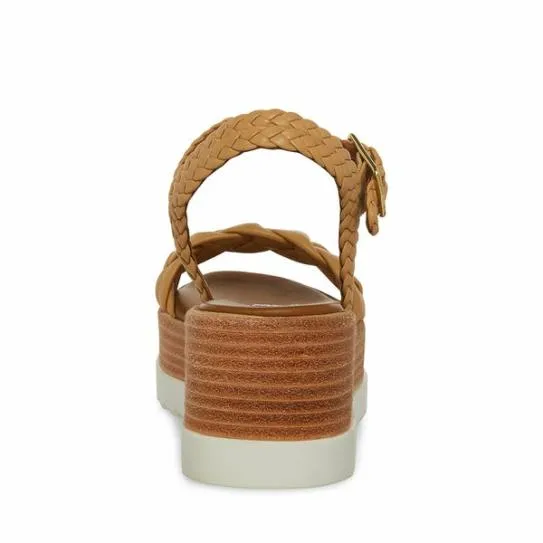 Women LARSEN TAN LEATHER Tan Leather Steve Madden Sandals Women LARSEN TAN LEATHER Tan Leather Steve Madden Sandals