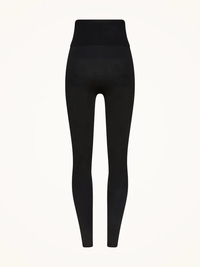 Women Leggings and Bikers Wolford The WOW WOOLFORD LEGGINGS Black Logo