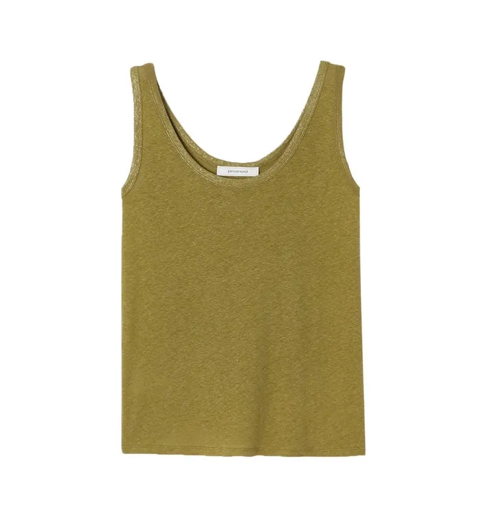 Women Linen Blend Top 8211 Chestnut Brown Promod Tops Women Linen Blend Top 8211 Chestnut Brown Promod Tops