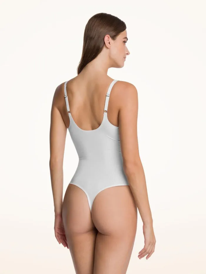 Women Lingerie Bodies Wolford Beauty Cotton Bodysuit Pearl