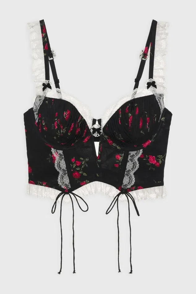 Women Lingerie For Love and Lemons June Bustier Black Women Lingerie For Love and Lemons June Bustier Black