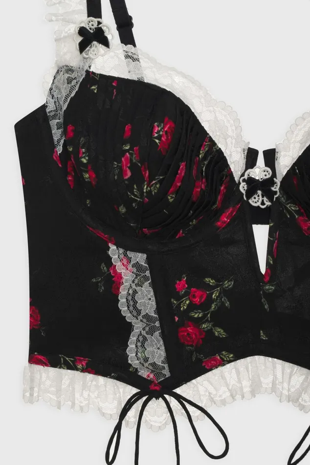 Women Lingerie For Love and Lemons June Bustier Black Women Lingerie For Love and Lemons June Bustier Black