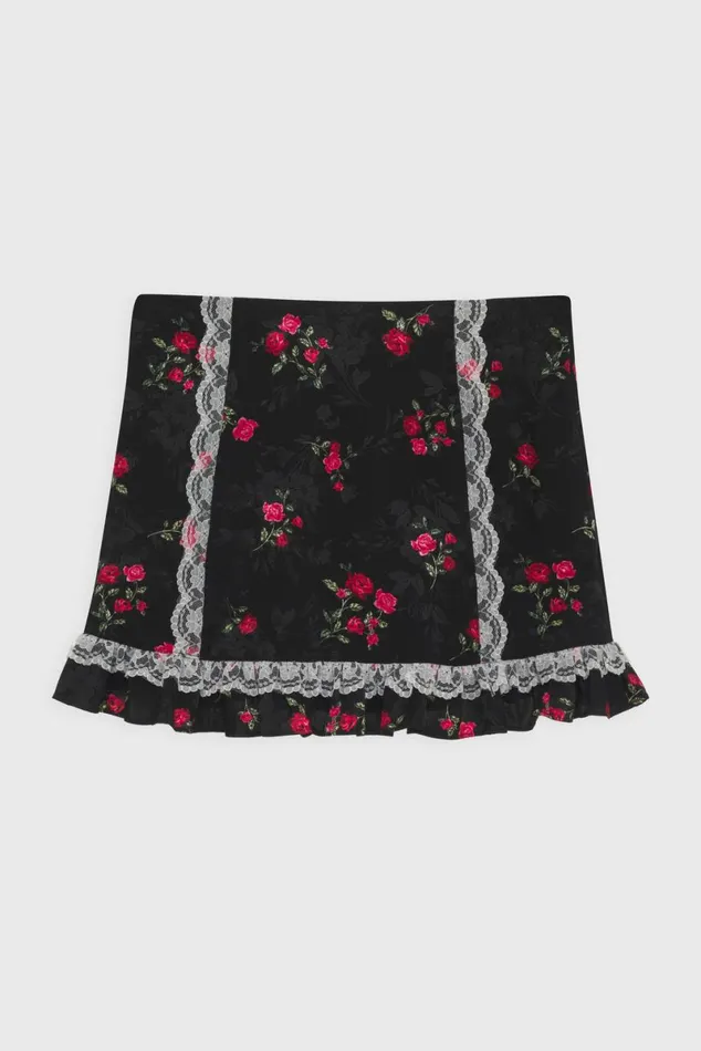 Women Lingerie For Love and Lemons June Mini Skirt Black Women Lingerie For Love and Lemons June Mini Skirt Black