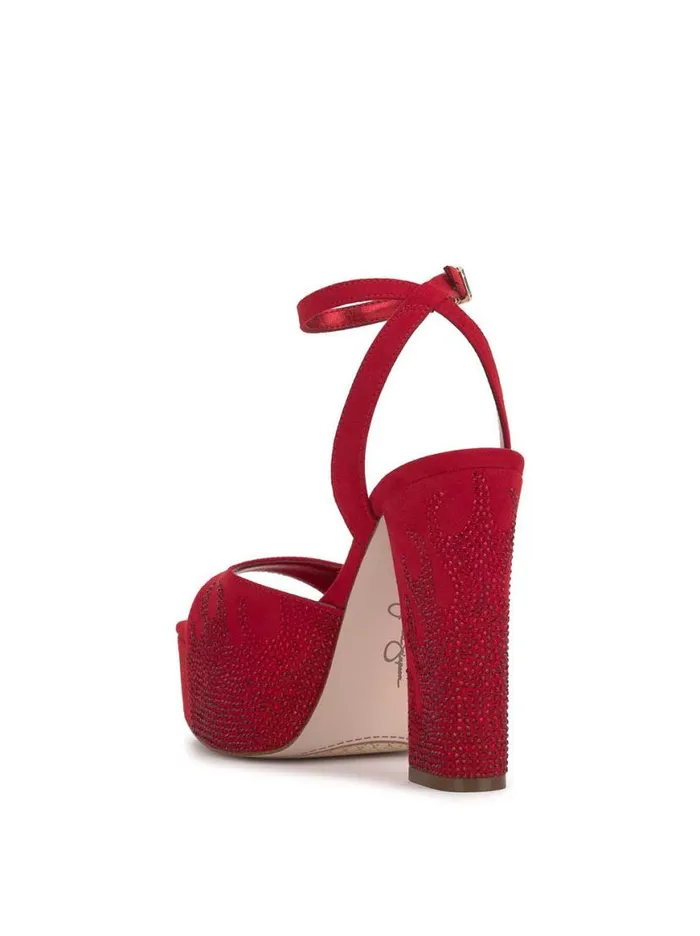 Women Lirio Platform Sandal In Wicked Red Jessica Simpson Platforms