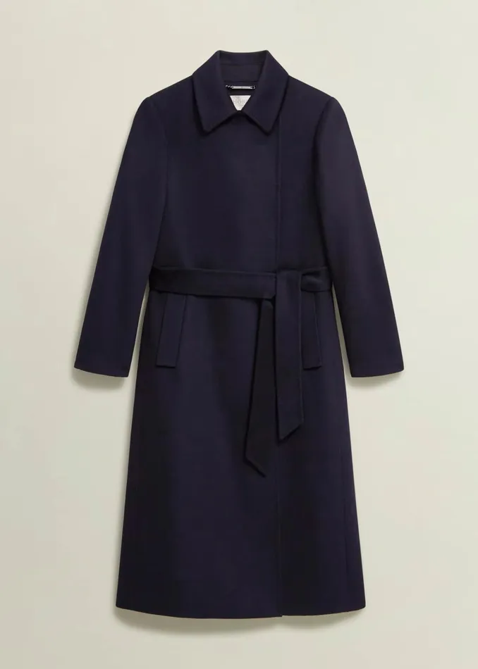 Women Livia Wool Coat Navy Hobbs Coats and Jackets