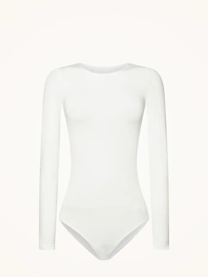 Women Longsleeve Bodies Wolford Berlin Body White