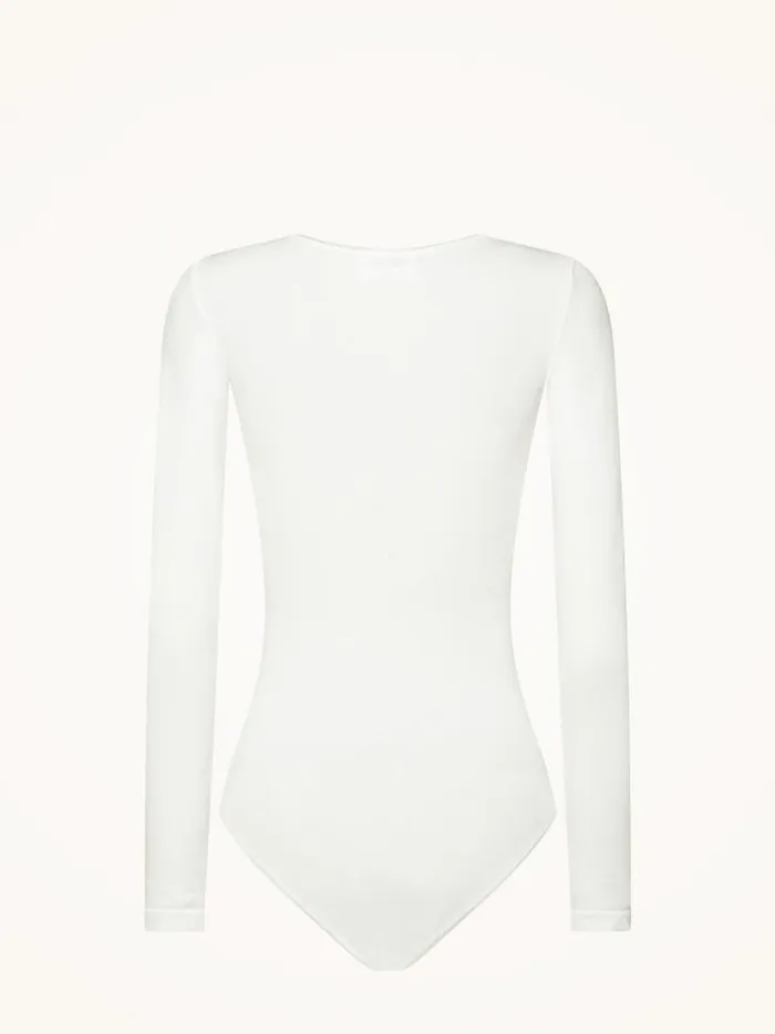 Women Longsleeve Bodies Wolford Berlin Body White