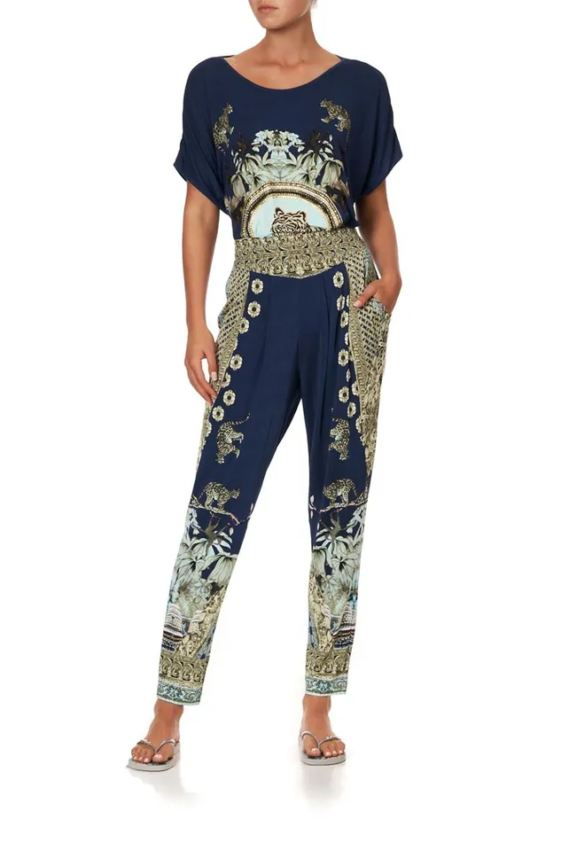 Women Loungewear Camilla Harem Pants With Front Pleats A Little Past Twilight