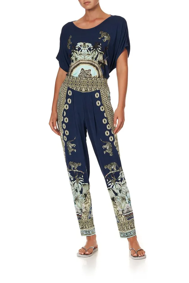 Women Loungewear Camilla Harem Pants With Front Pleats A Little Past Twilight