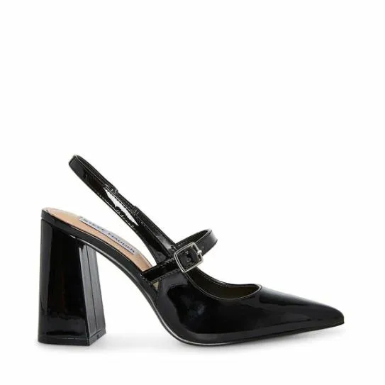Women MAEGAN BLACK PATENT Black Patent Steve Madden Heels