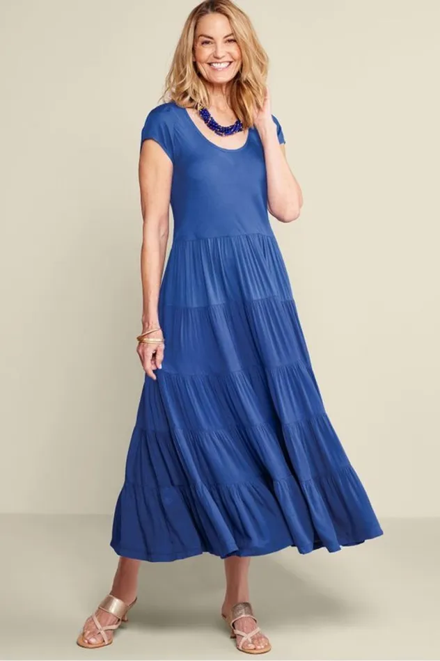 Women Mariana Dress Green Geo Batik Soft Surroundings Dresses