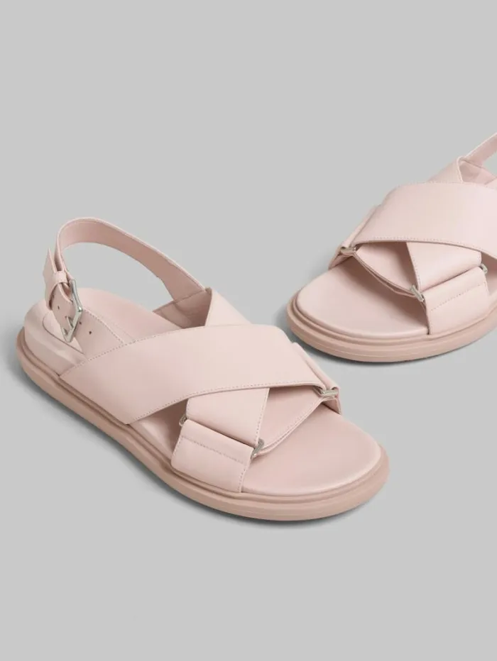 Women Marni Fussbett Pink Leather Fussbett