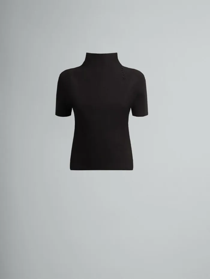 Women Marni Knitwear Brown And Black Wool And Cashmere Sweater