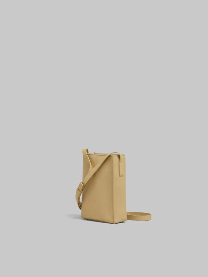 Women Marni Shoulder Bags Brown Leather Museo Nano Bag With Marni Symbol Embroidery