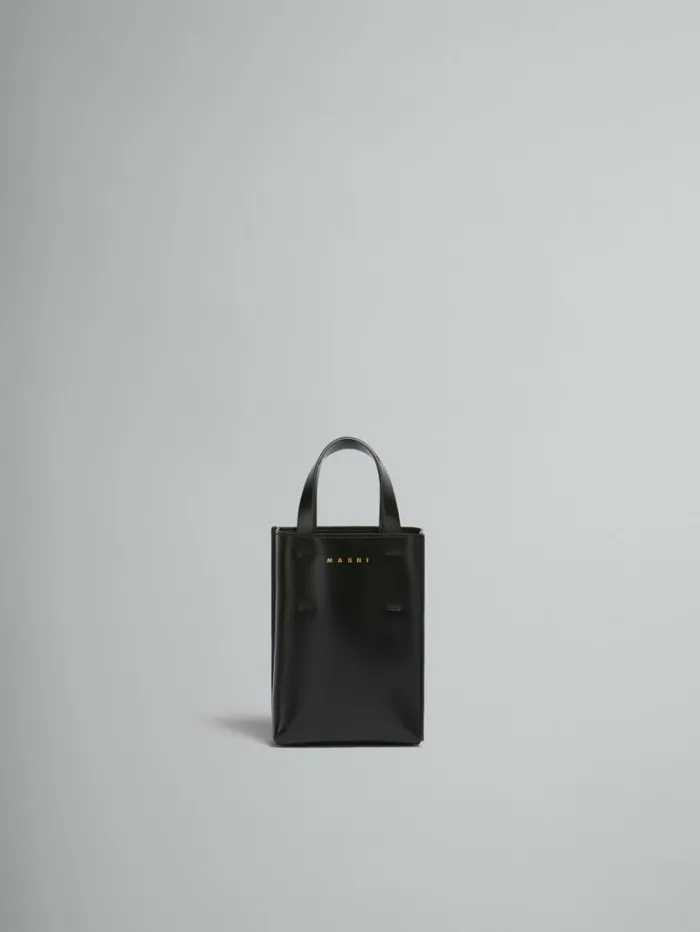 Women Marni Tote Bags Museo Nano Bag In Black Leather