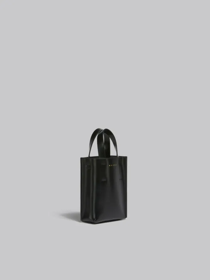 Women Marni Tote Bags Museo Nano Bag In Black Leather