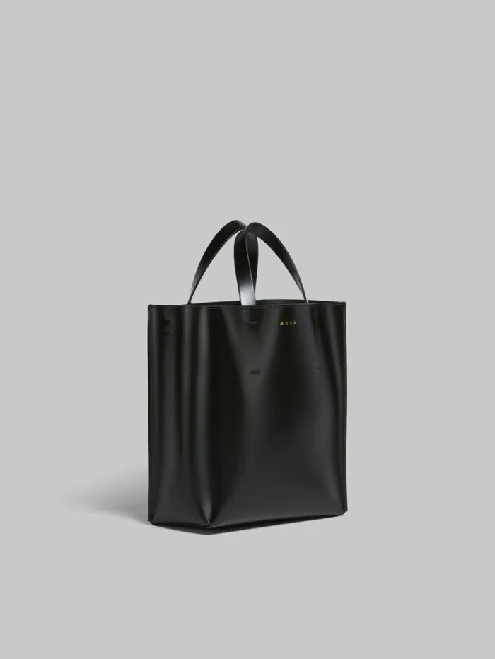Women Marni Tote Bags Museo Small Bag In Black Leather