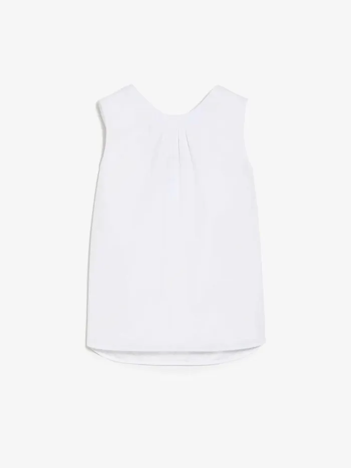 Women Max Mara Blouses Cottonpoplin Top White