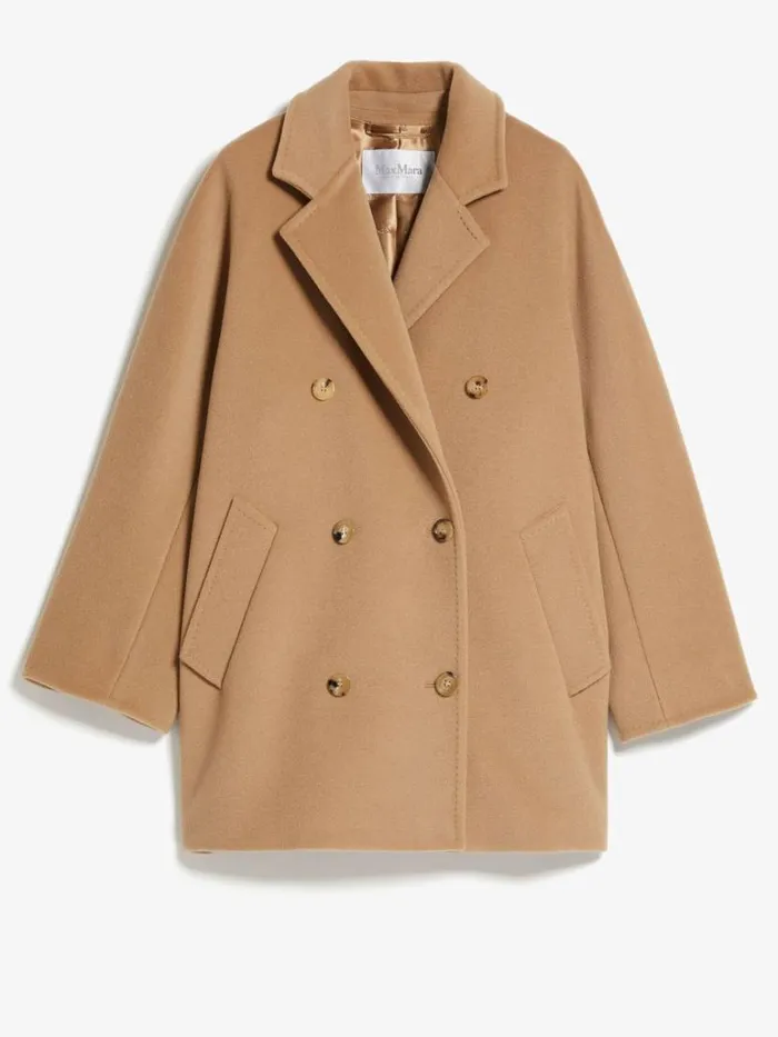 Women Max Mara Coats 101801 Short Icon Coat Camel