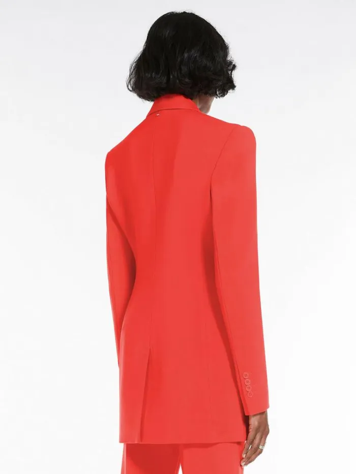 Women Max Mara Jackets And Blazers Doublebreasted Stretch Wool Blazer Coral