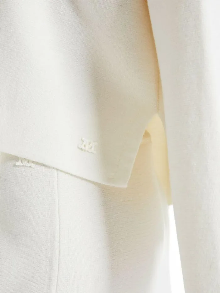 Women Max Mara Knitwear Boxy Wool Jumper White