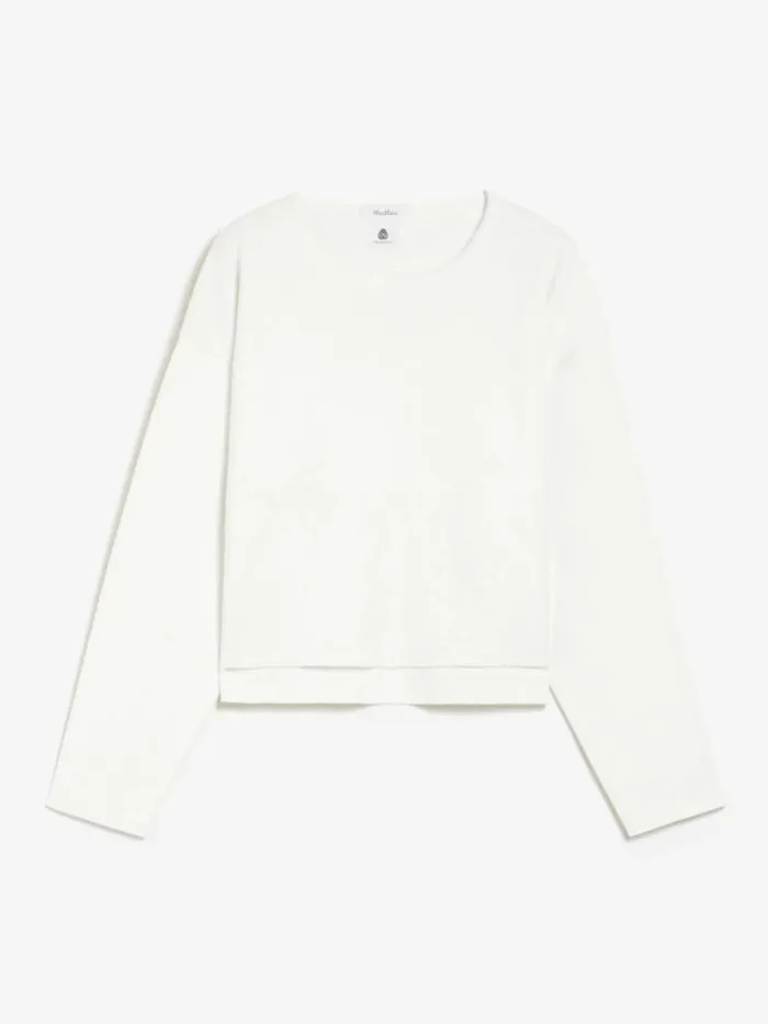 Women Max Mara Knitwear Boxy Wool Jumper White